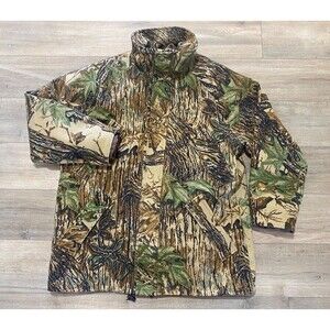 Vintage Cabelas Whitetail Clothing Mens L Jacket Camouflage Wool Goretex USA
